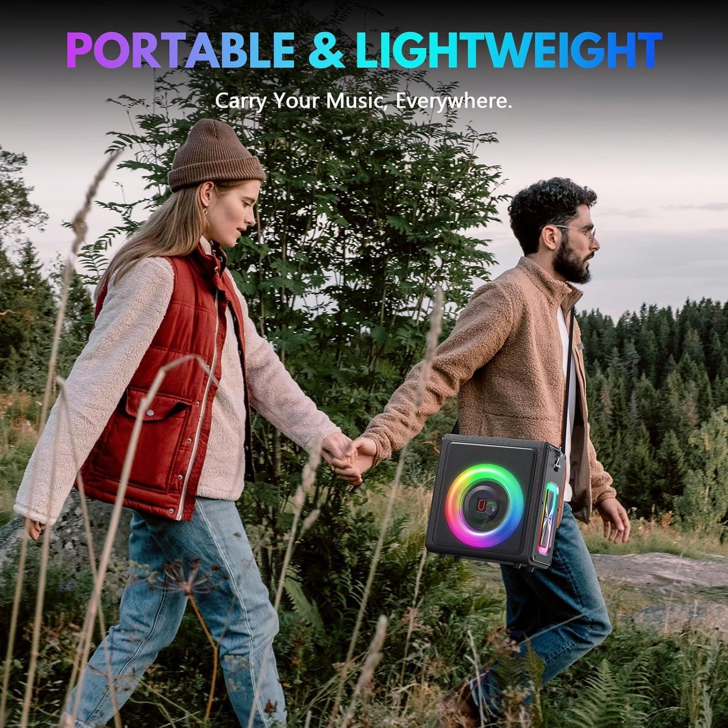 Máquina de Karaoke PPMIC MS75 Bluetooth 5.3 120W Portátil