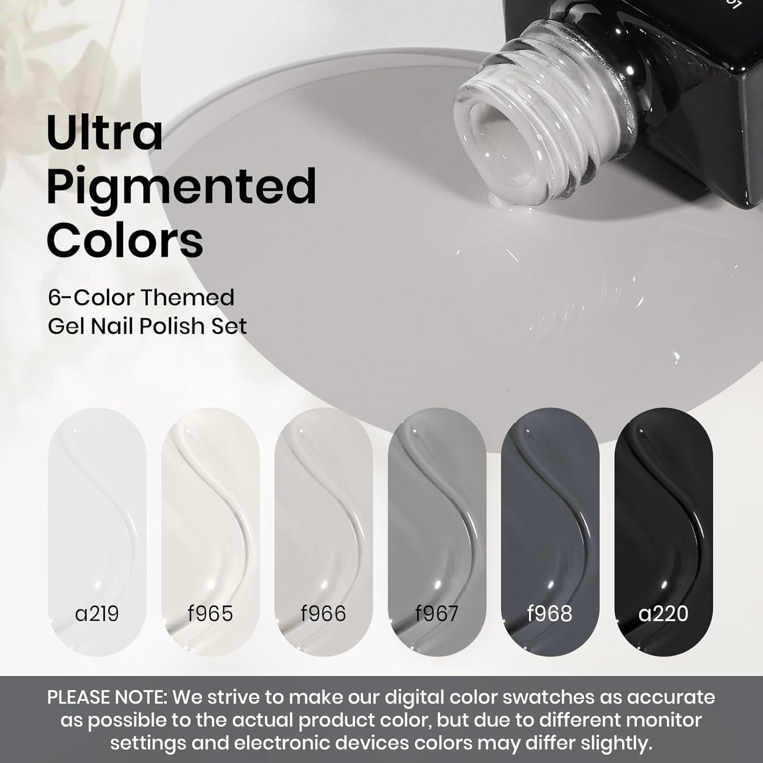 Set de Esmalte en Gel Beetles Eclipse Suave 6 Colores 7.5ml