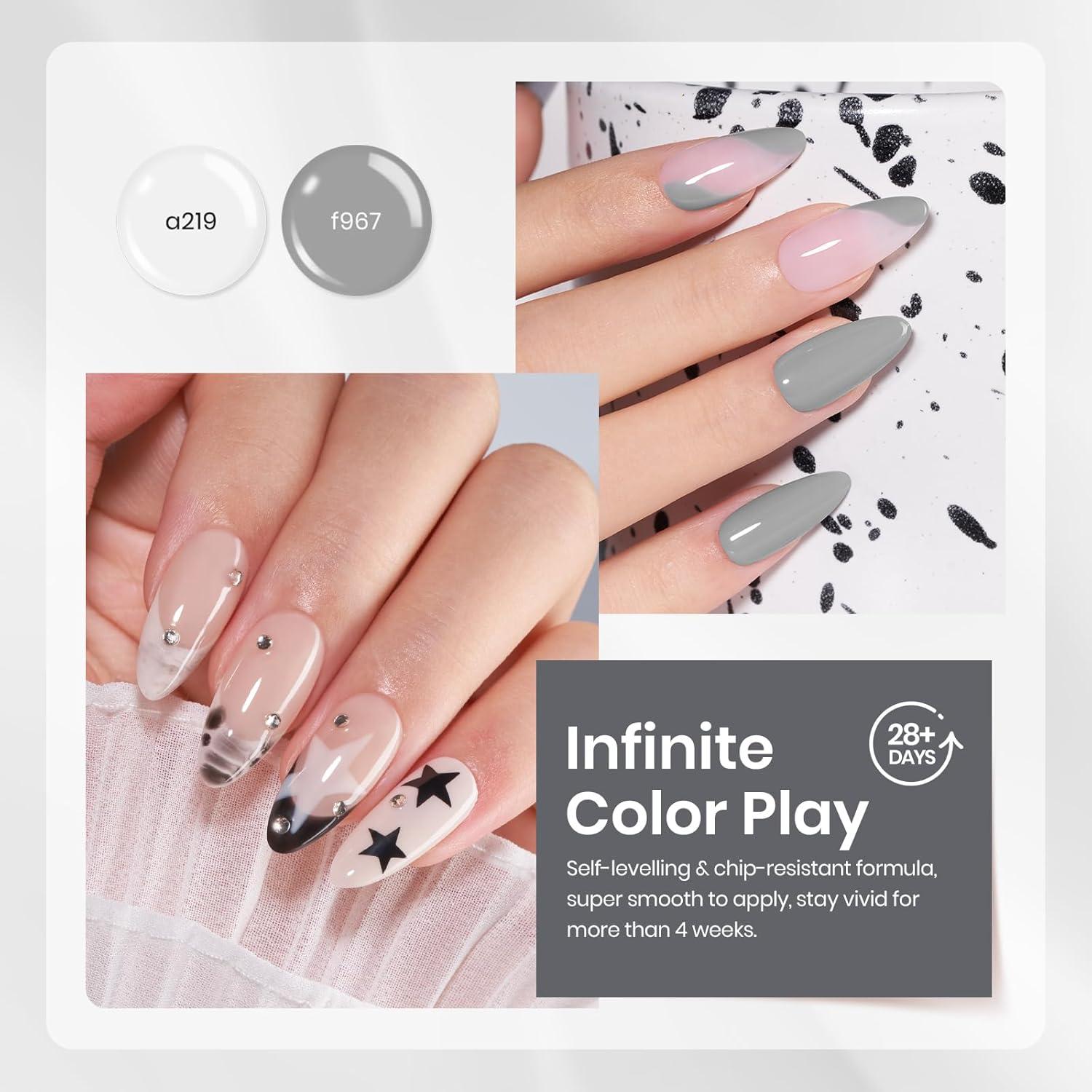 Set de Esmalte en Gel Beetles Eclipse Suave 6 Colores 7.5ml