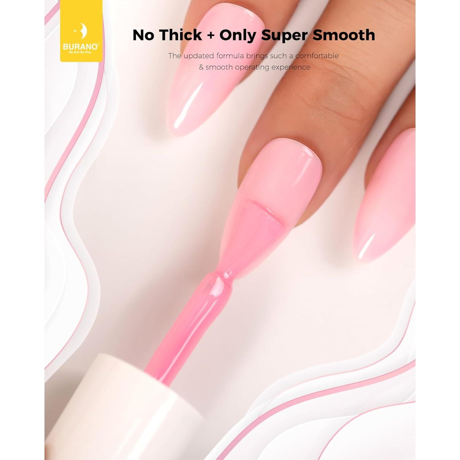 Esmalte de Uñas en Gel BURANO 15ml Rosa 702 Neon Removible