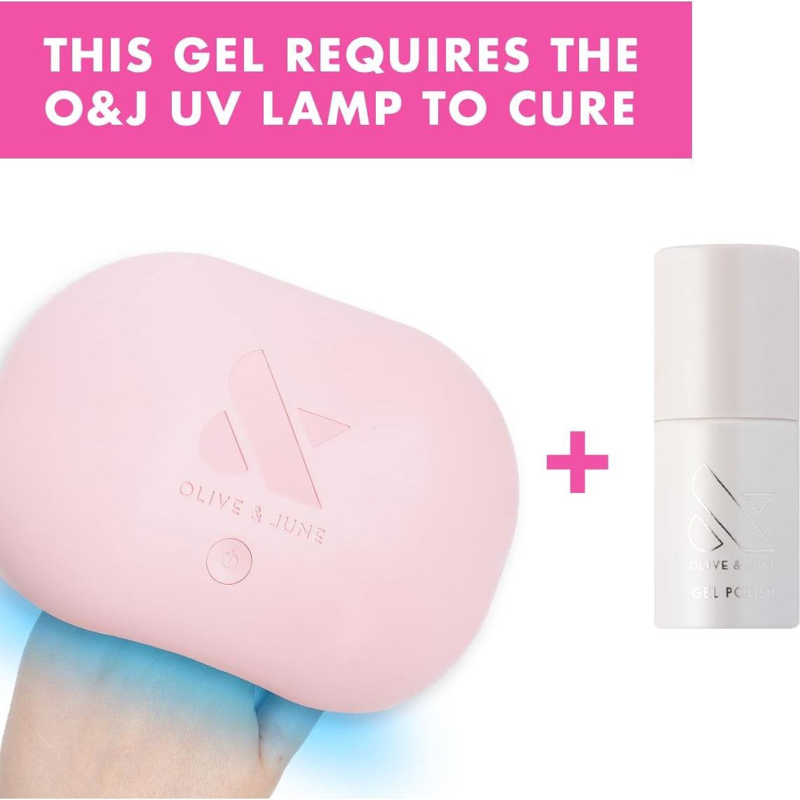 Esmalte en Gel Olive & June Atlas | Blanco Perlado | 21 Días