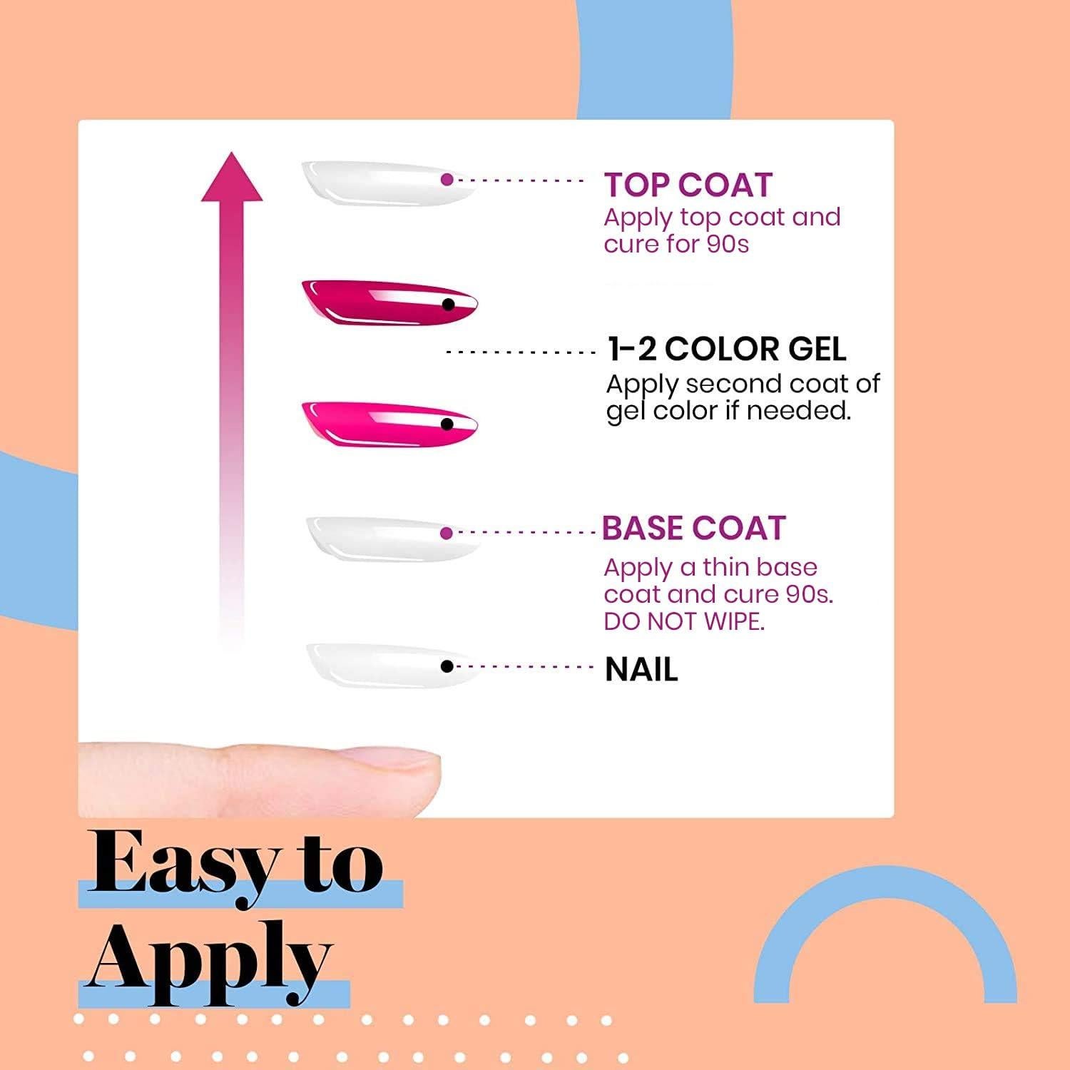 Kit de Esmalte de Uñas en Gel Nude Beetles con Luz UV LED