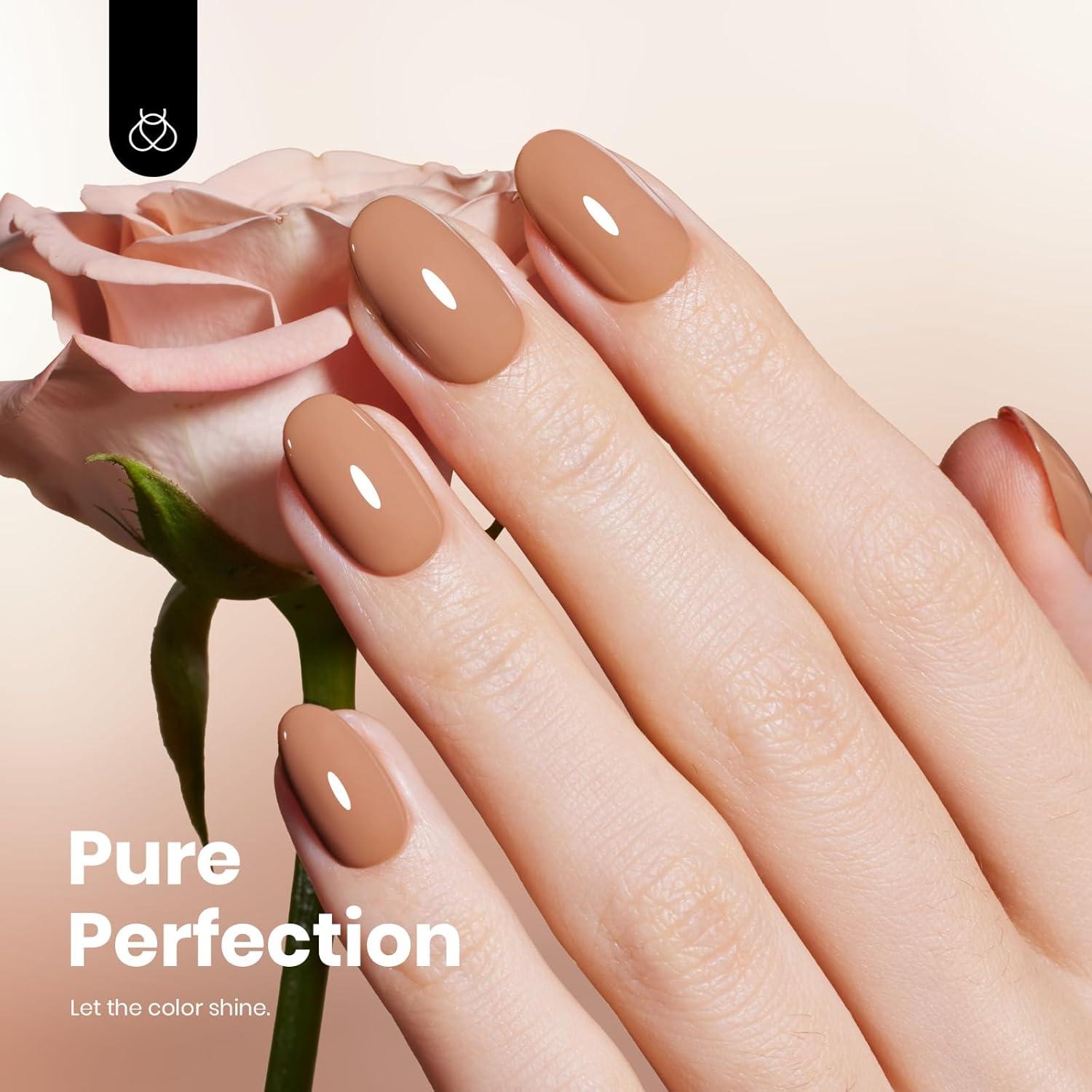 Esmalte en Gel Beetles Libre de Hema Marrón 15ml UV LED