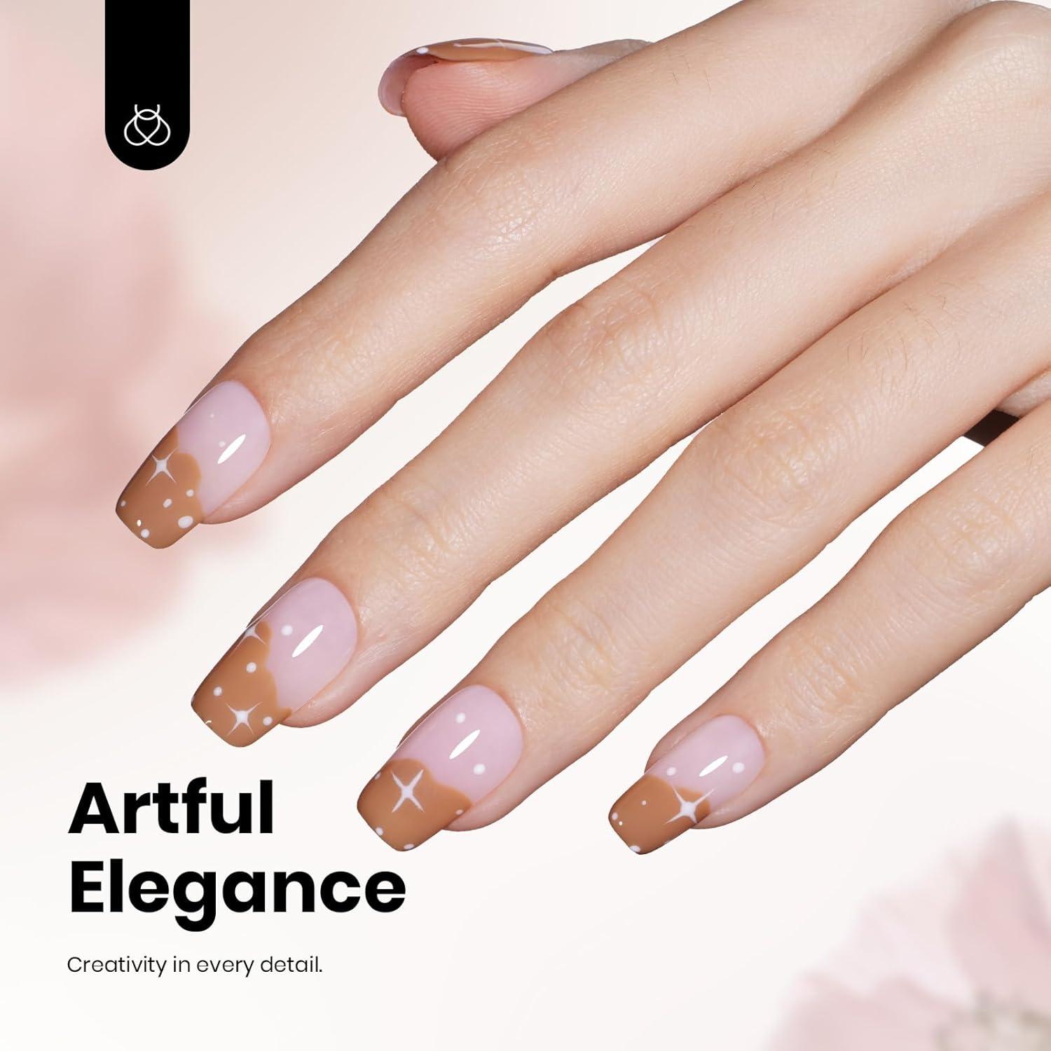 Esmalte en Gel Beetles Libre de Hema Marrón 15ml UV LED