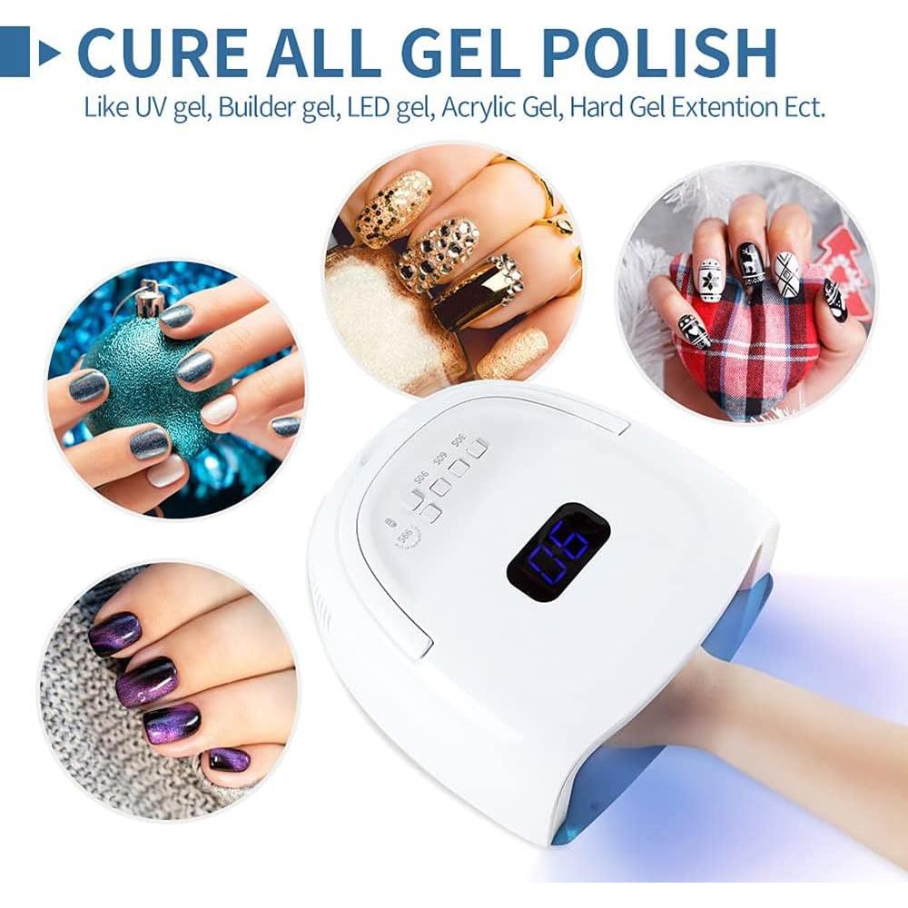 Lámpara de Uñas UV LED NailShow 60W Recargable con Temporizador