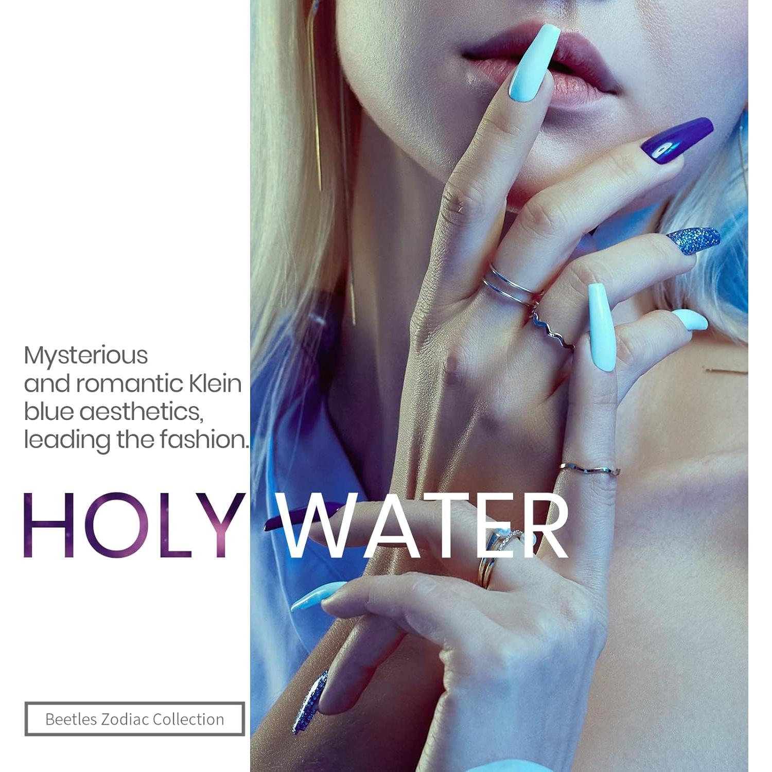 Esmalte en Gel Azul Beetles Colección Agua Sagrada 6 Colores