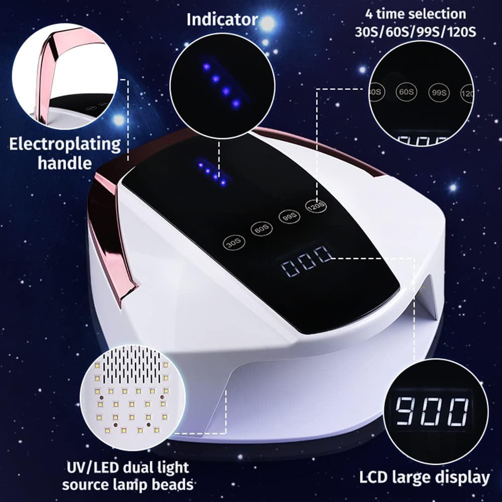 Lámpara de Uñas LED UV 96W NailShow, Secador Profesional Recargable