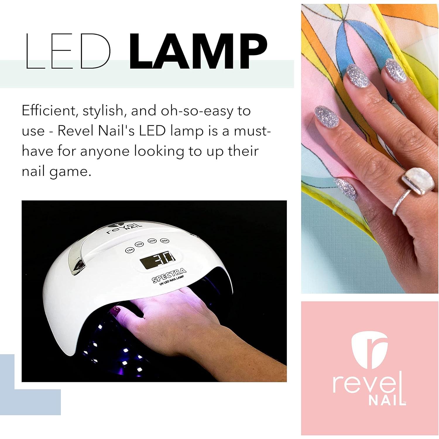 Lámpara UV/LED Revel Nail 36W para Esmalte en Gel y Polvo