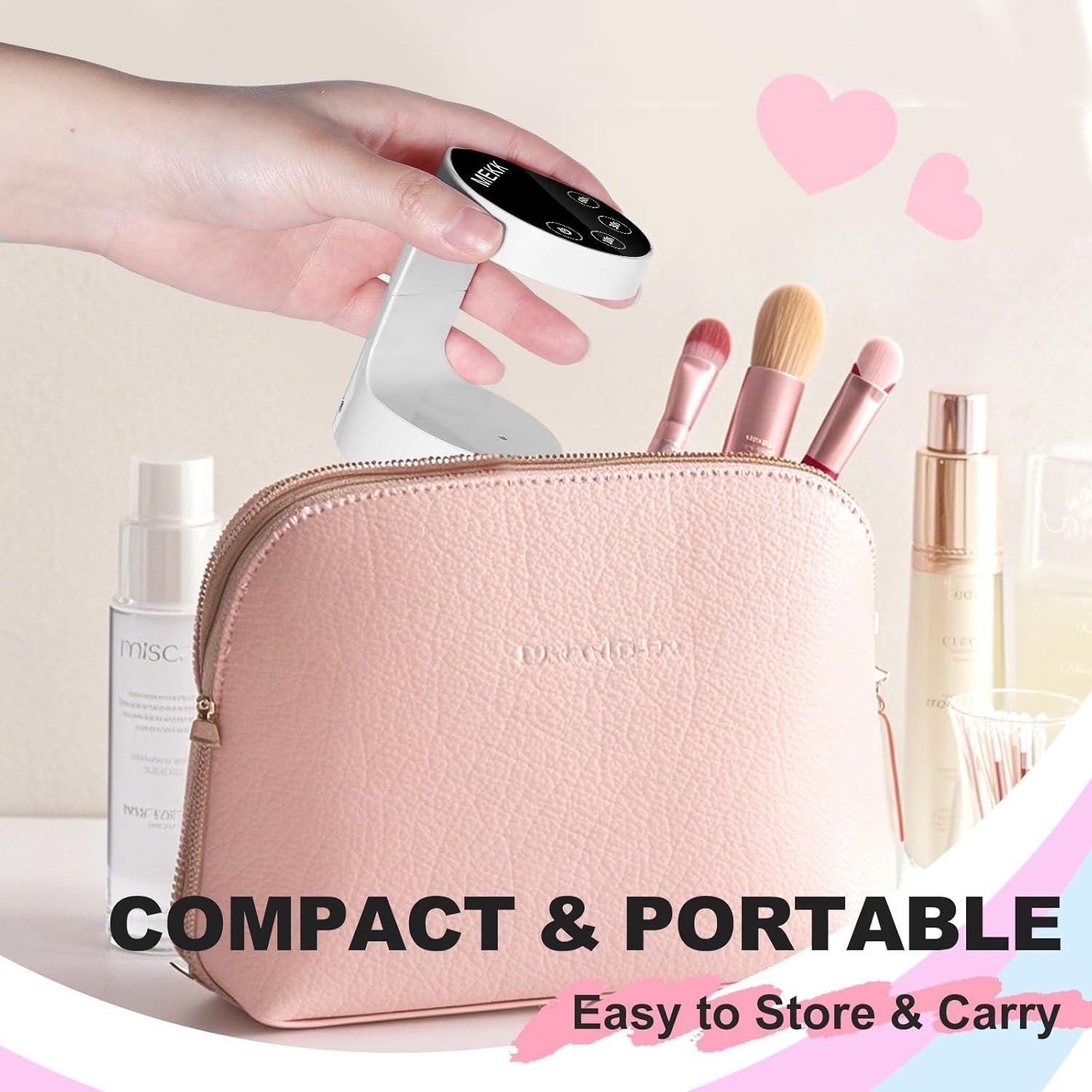 Lámpara UV LED Mini MEKK Durazno 8 Perlas 4 Temporizadores