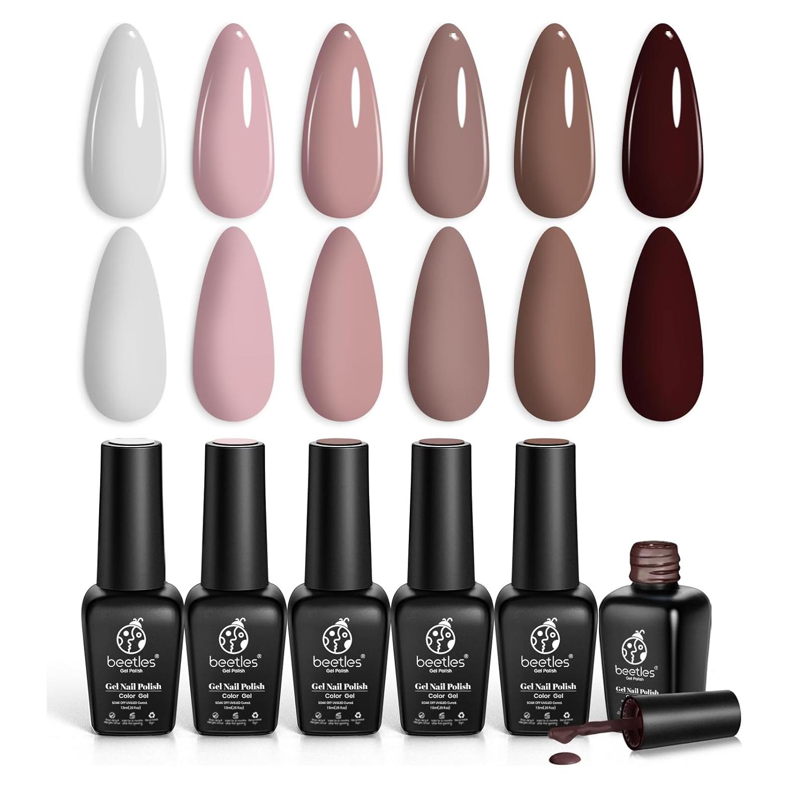 Set de Esmalte en Gel Beetles Hora del Café 6 Colores 7.5ml