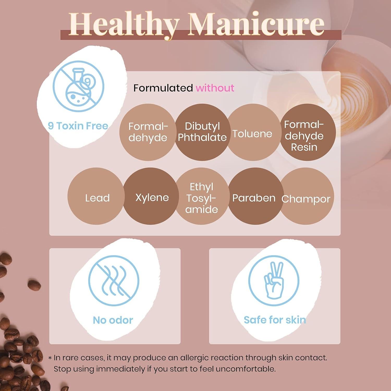 Set de Esmalte en Gel Beetles Hora del Café 6 Colores 7.5ml