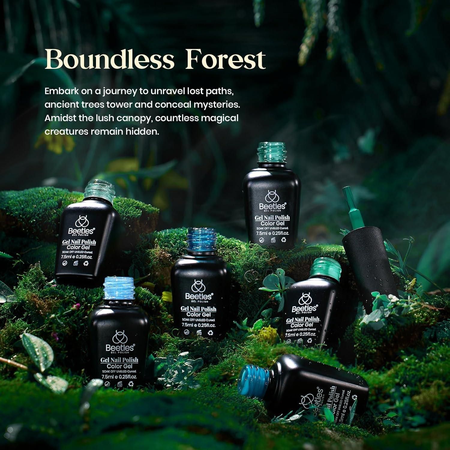 Set de Esmalte de Uñas en Gel Beetles - 6 Colores Verde