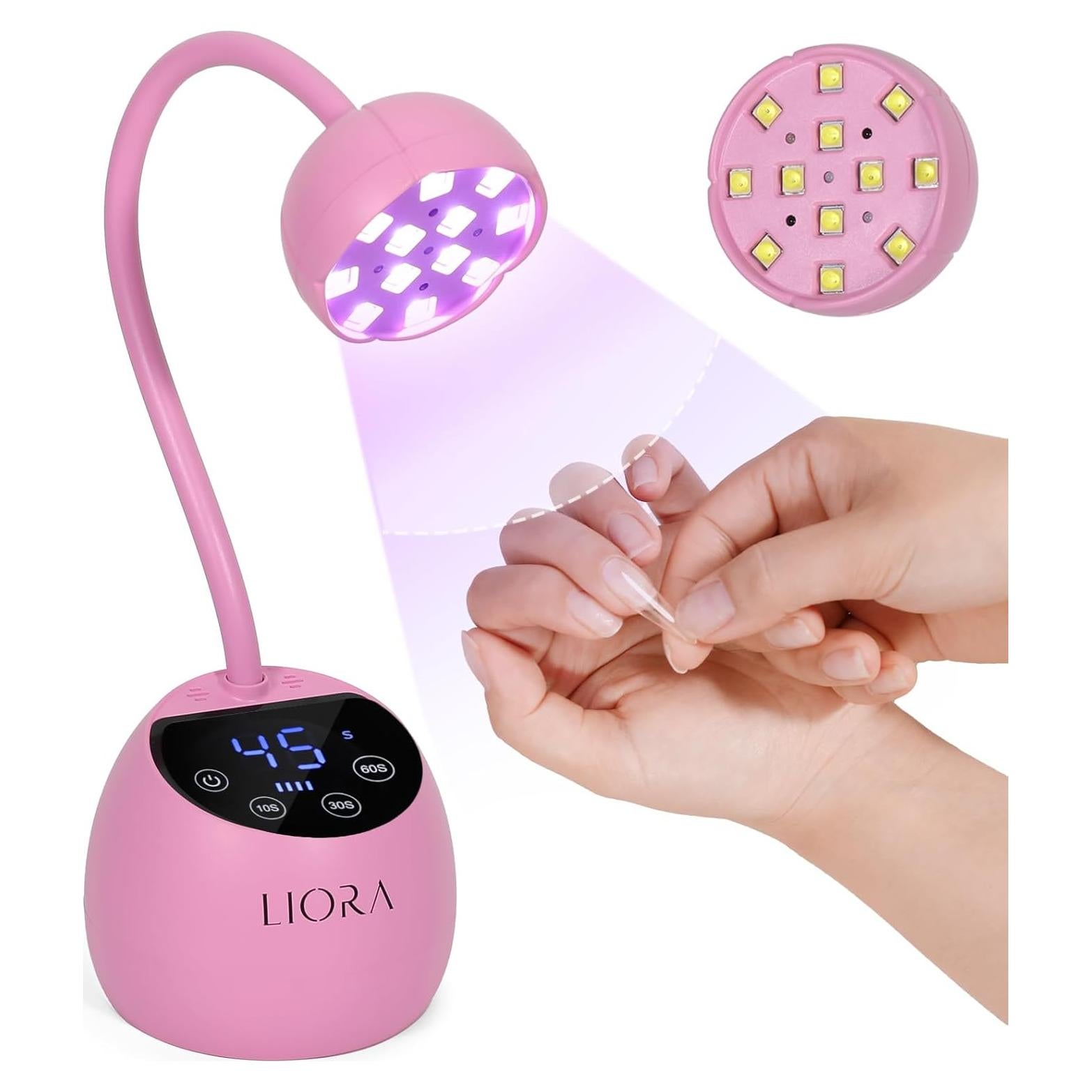 Lámpara de Uñas UV LED LIORA 24W Recargable USB Flexible