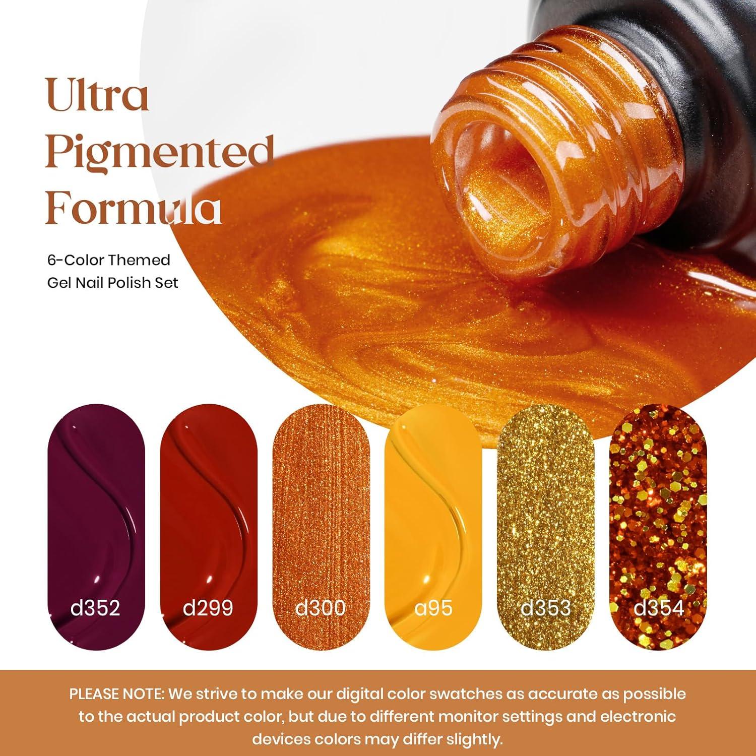 Set de Esmalte de Uñas en Gel Beetles 6 Colores Otoño