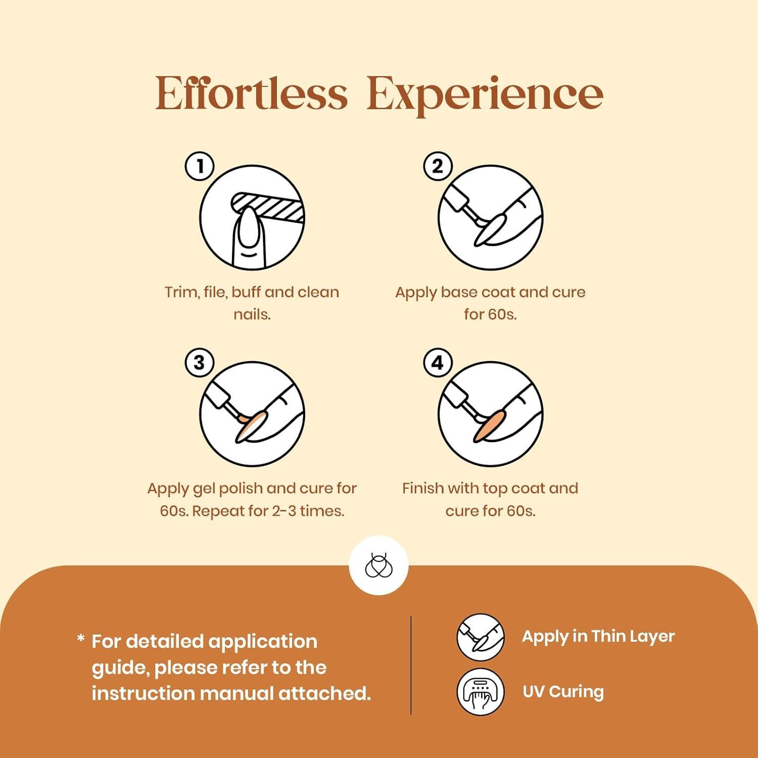 Set de Esmalte de Uñas en Gel Beetles 6 Colores Otoño