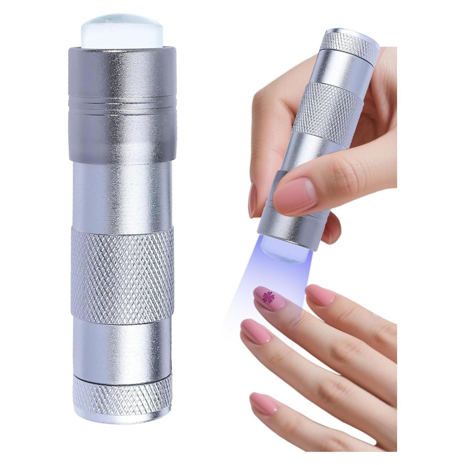Luz UV de Uñas de Mano Mezerdoo con Estampador y 12 LED