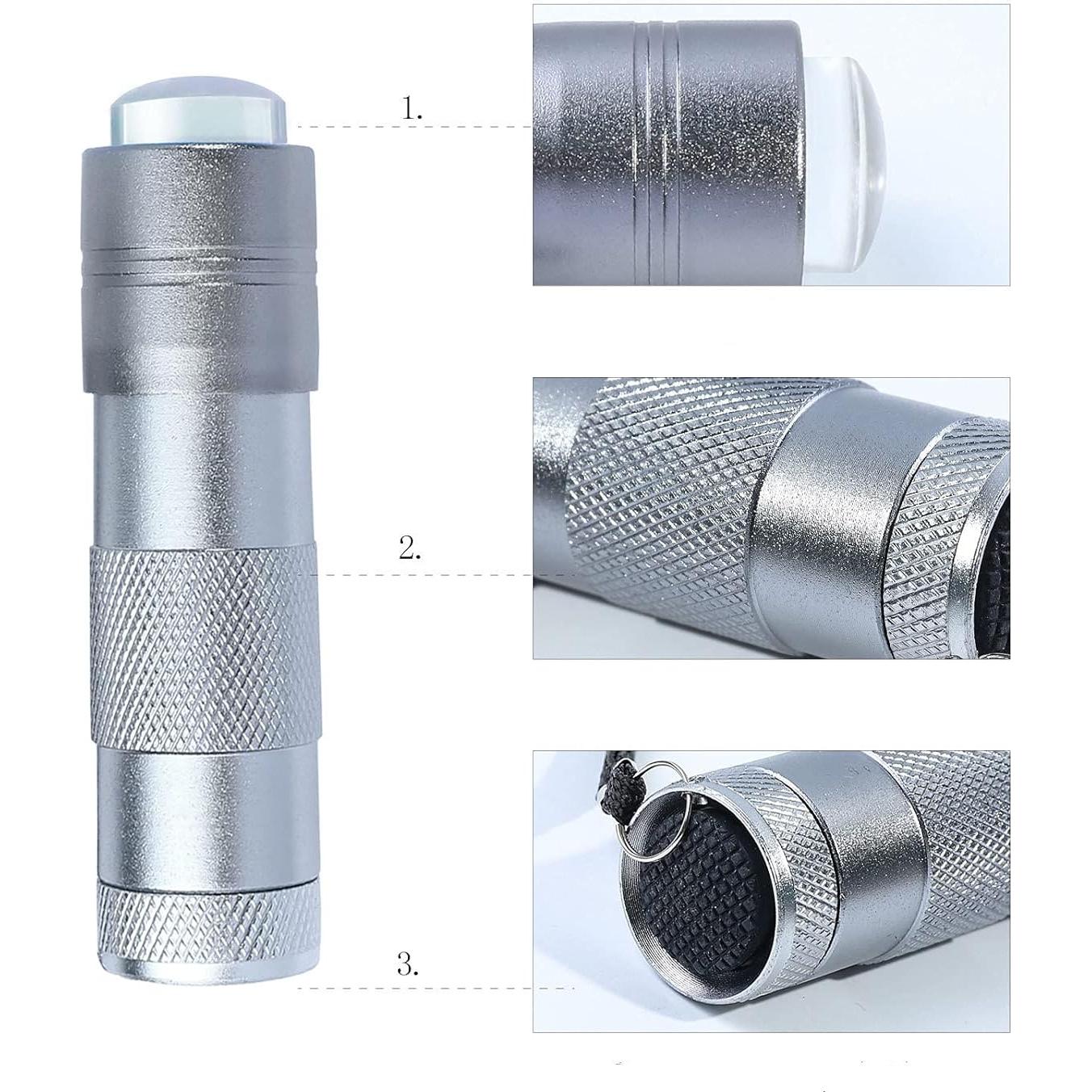 Luz UV de Uñas de Mano Mezerdoo con Estampador y 12 LED