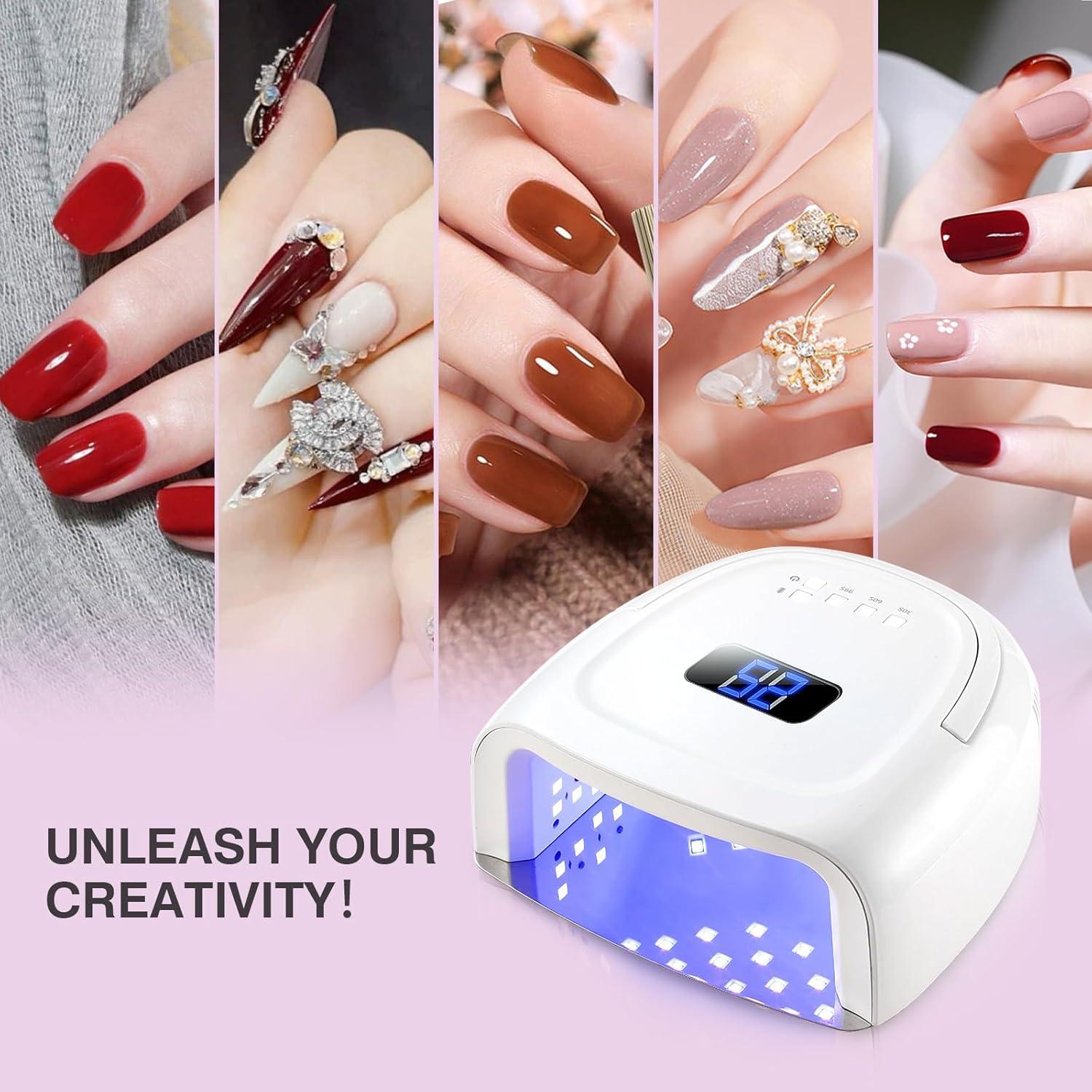 Lámpara de Uñas LED UV NailFace Inalámbrica 60W con Sensor