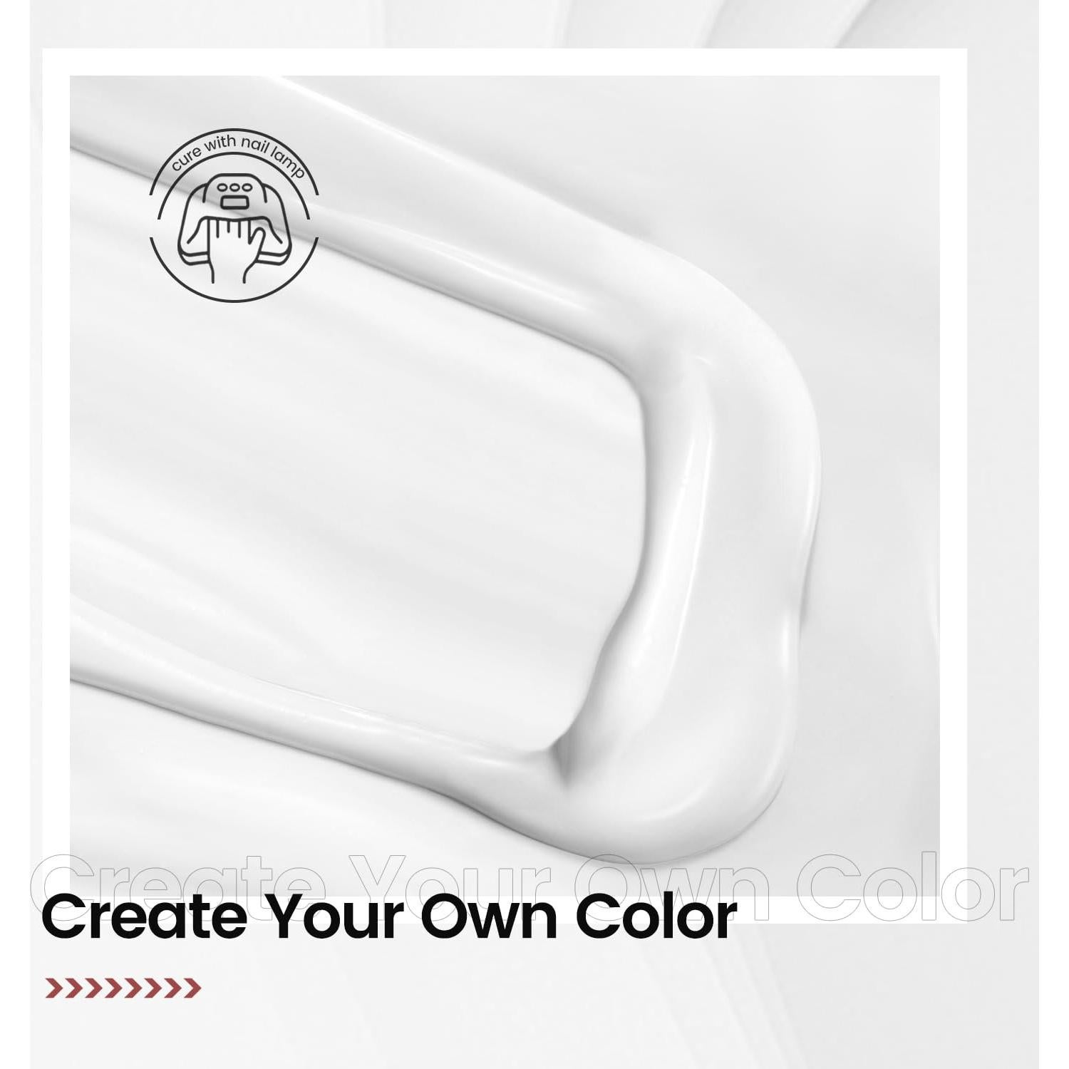 Esmalte de Uñas en Gel JODSONE 10ml Blanco Profesional