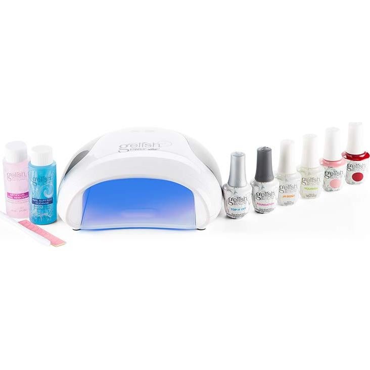 Kit Pro Gelish - Set Completo de Manicura con Luz LED y Esmaltes