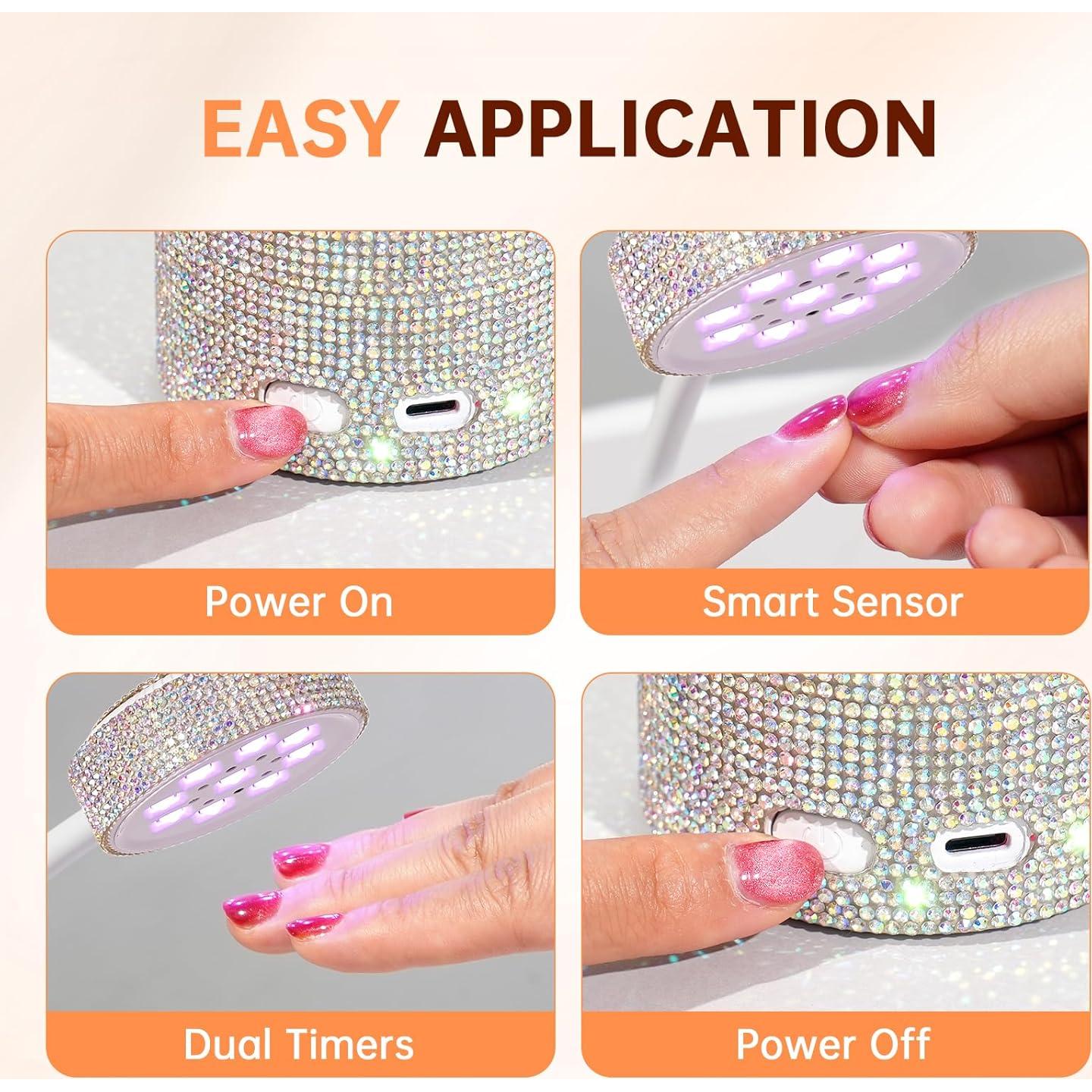 Lámpara de Uñas UV LED Mini CHRISTINE SHELLY 27W Inalámbrica