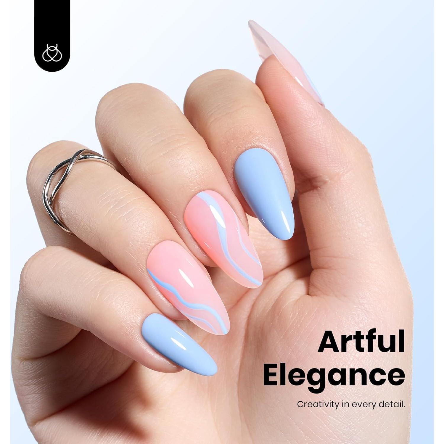 Esmalte de Uñas en Gel Beetles Azul Claro 15ml Libre de Hema