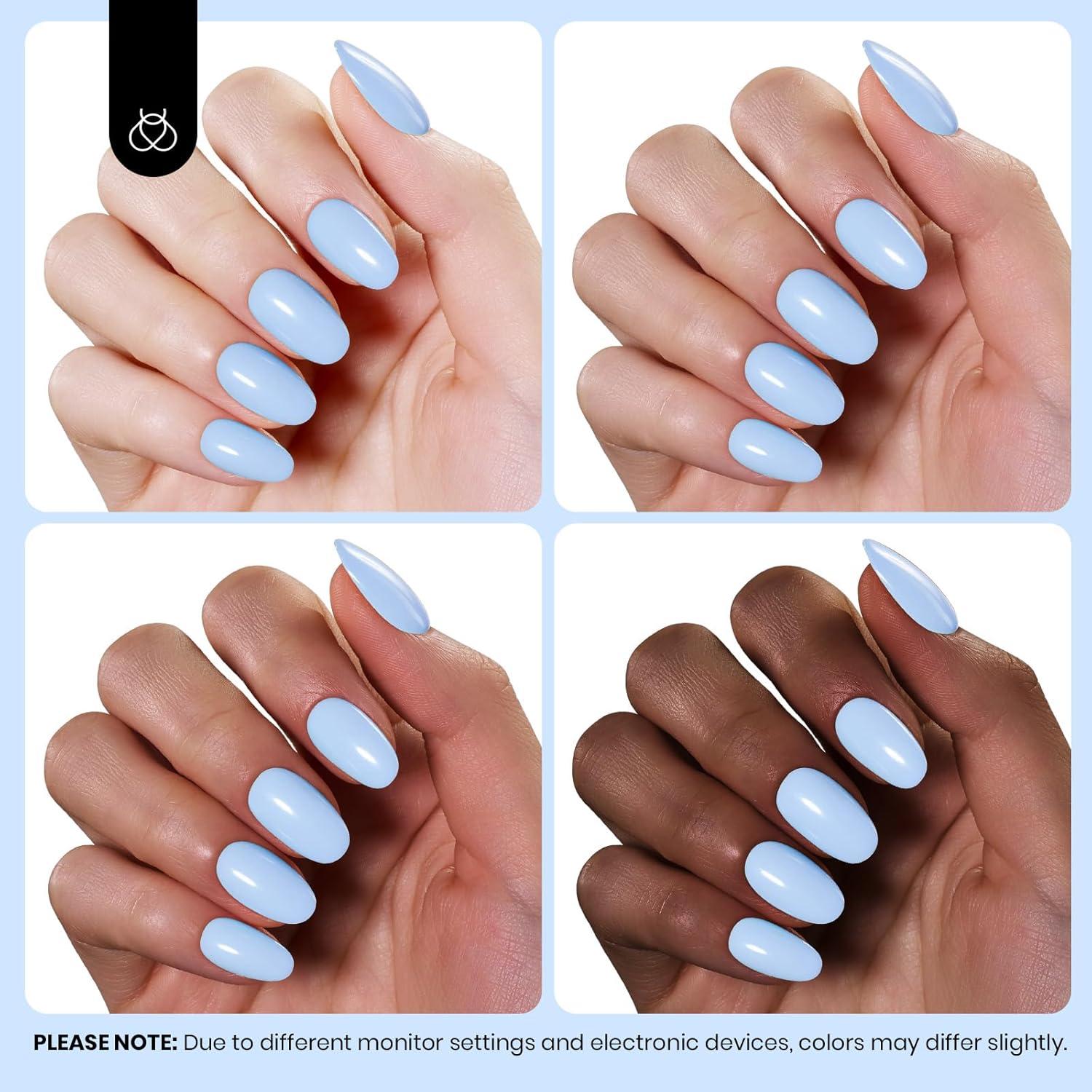 Esmalte de Uñas en Gel Beetles Azul Claro 15ml Libre de Hema