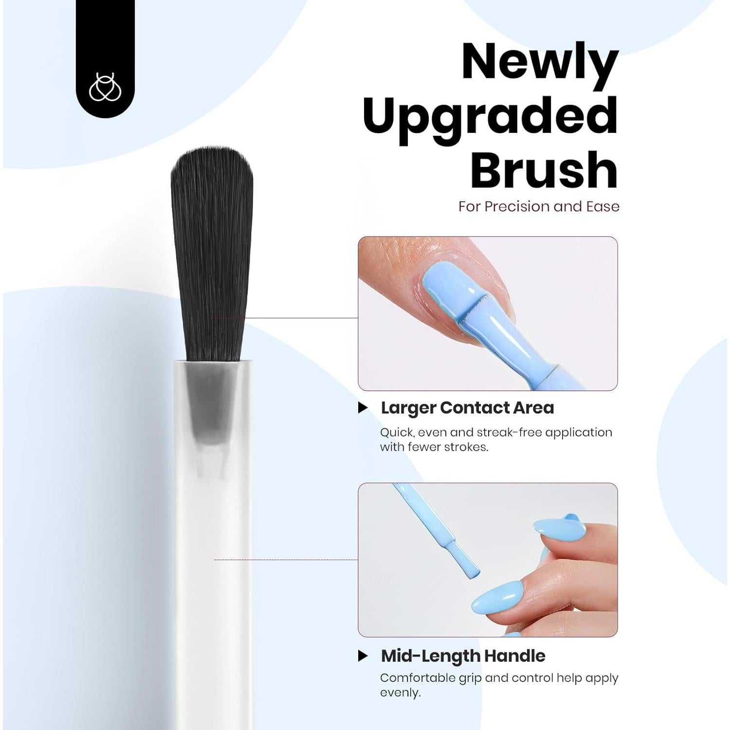 Esmalte de Uñas en Gel Beetles Azul Claro 15ml Libre de Hema