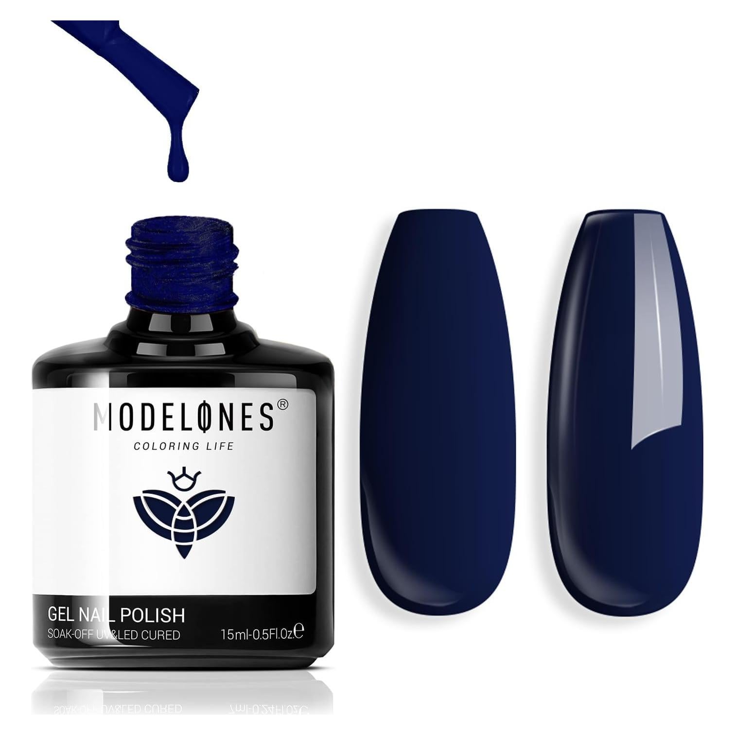 Esmalte de Uñas Gel Modelones Azul Marino 15ml UV LED