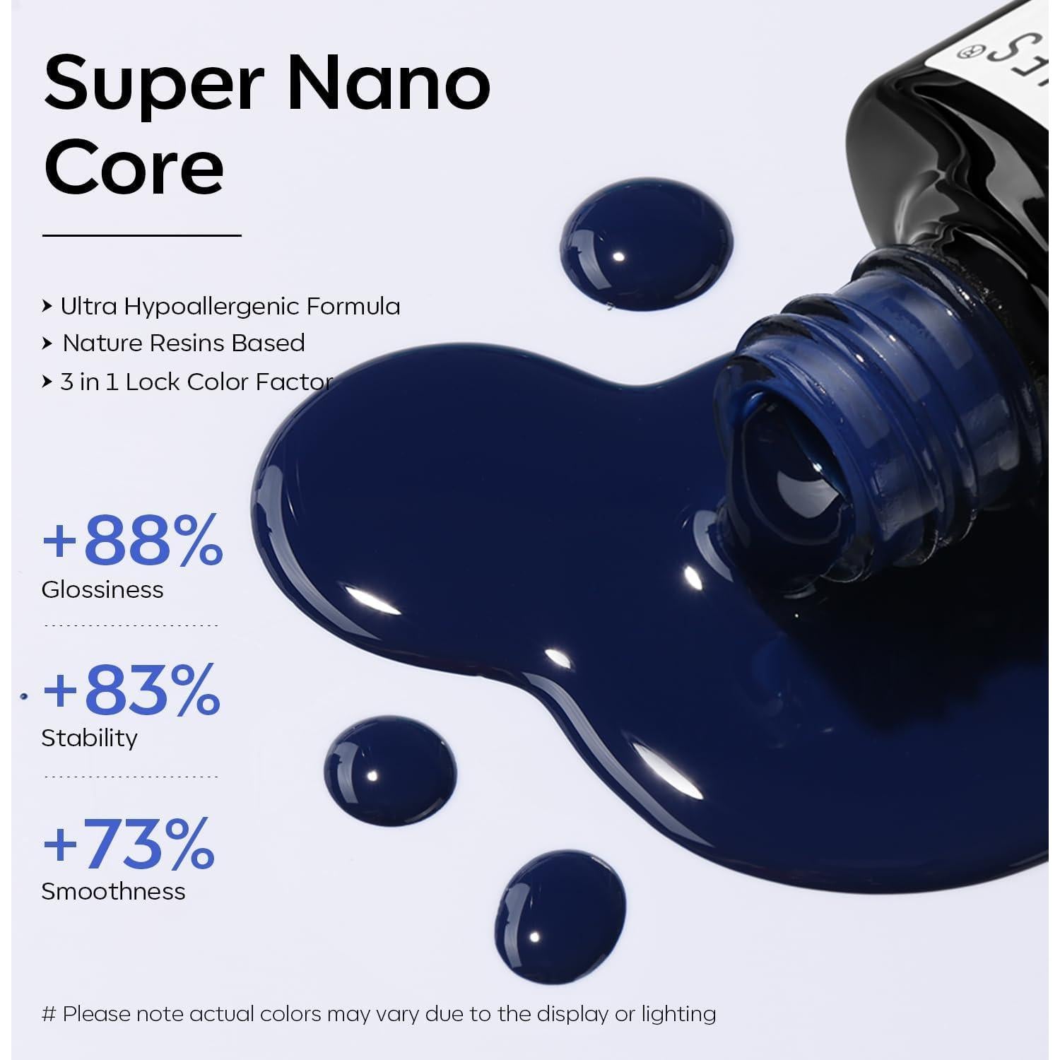 Esmalte de Uñas Gel Modelones Azul Marino 15ml UV LED