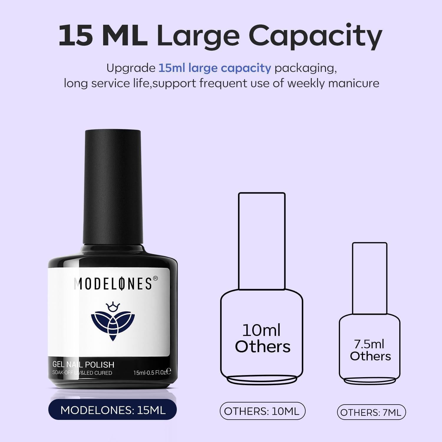 Esmalte de Uñas Gel Modelones Azul Marino 15ml UV LED