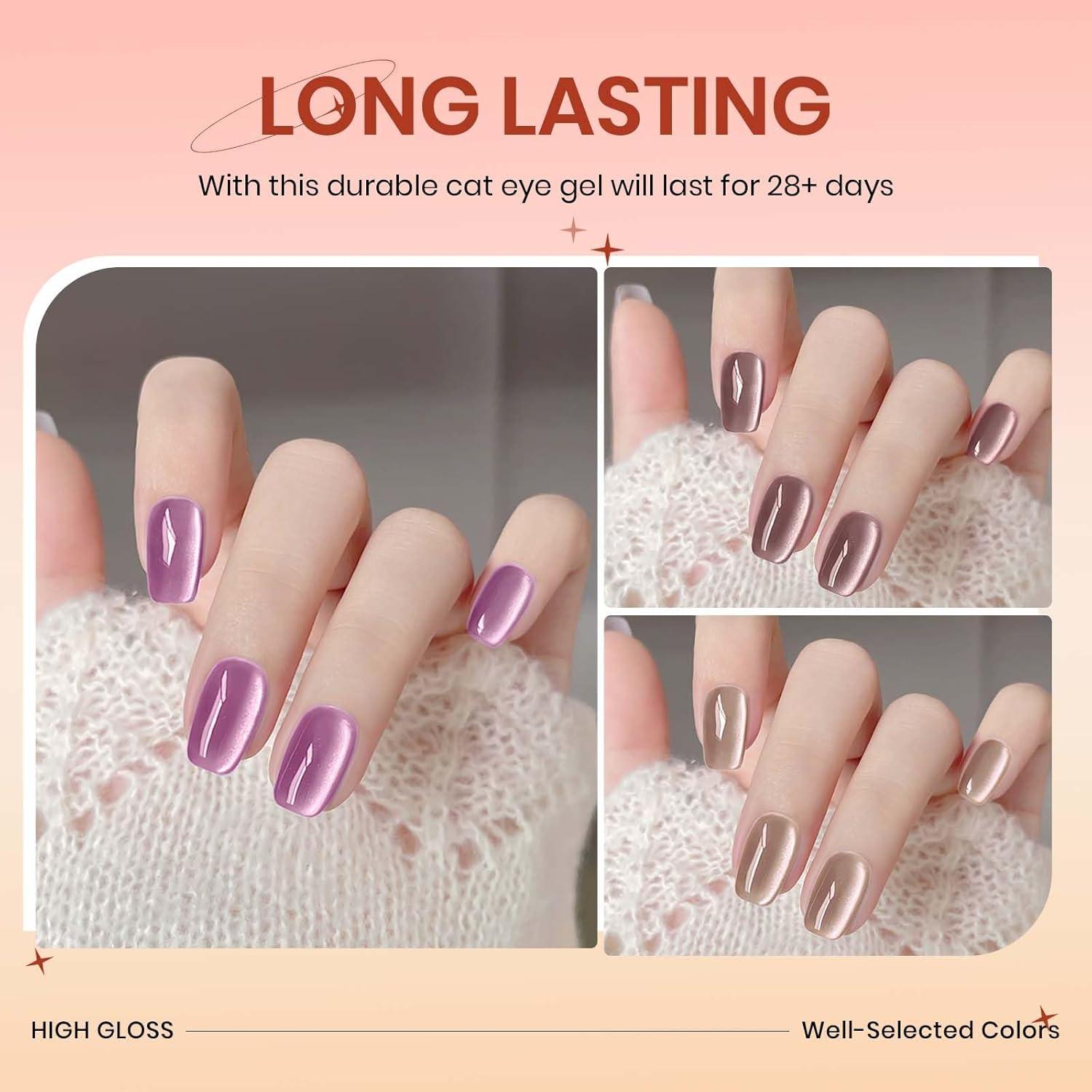 Esmalte de Uñas Magnético SUPWEE Cat Eye 12 Colores 7ml