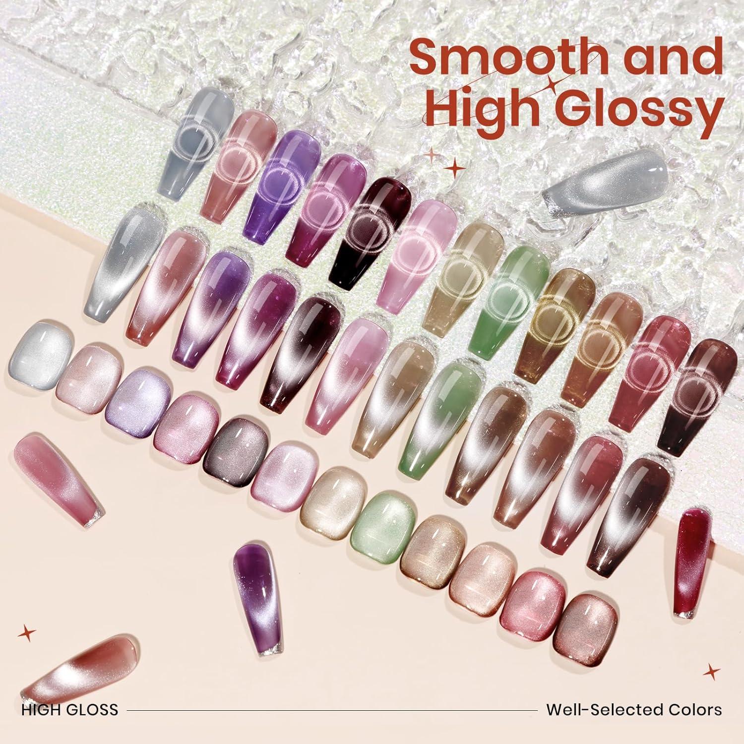 Esmalte de Uñas Magnético SUPWEE Cat Eye 12 Colores 7ml