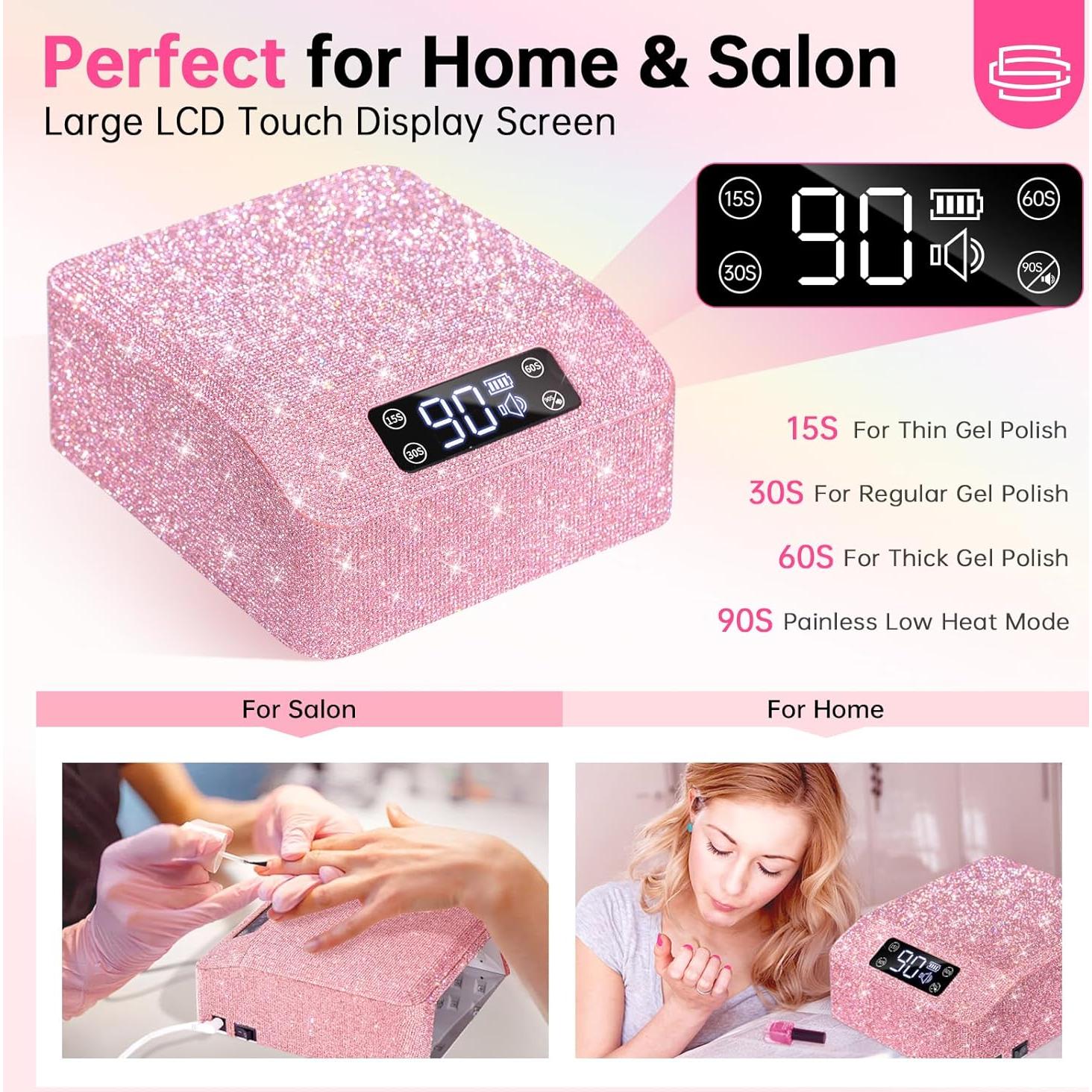 Lámpara UV para Uñas de Gel Christine Shelly 96W Recargable