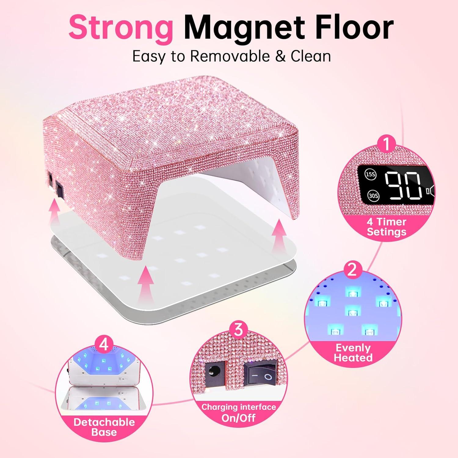 Lámpara UV para Uñas de Gel Christine Shelly 96W Recargable