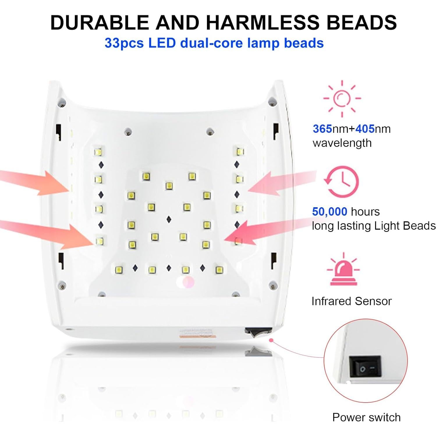 Lámpara de Uñas UV LED Nailshow 66W Recargable Profesional