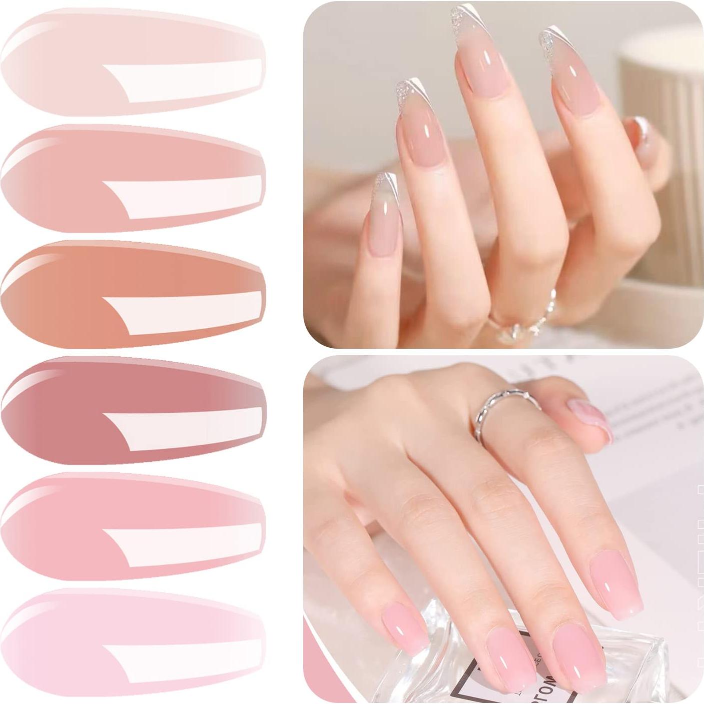 Kit de Esmalte de Uñas Vishine UV LED 40W - 6 Colores Gel