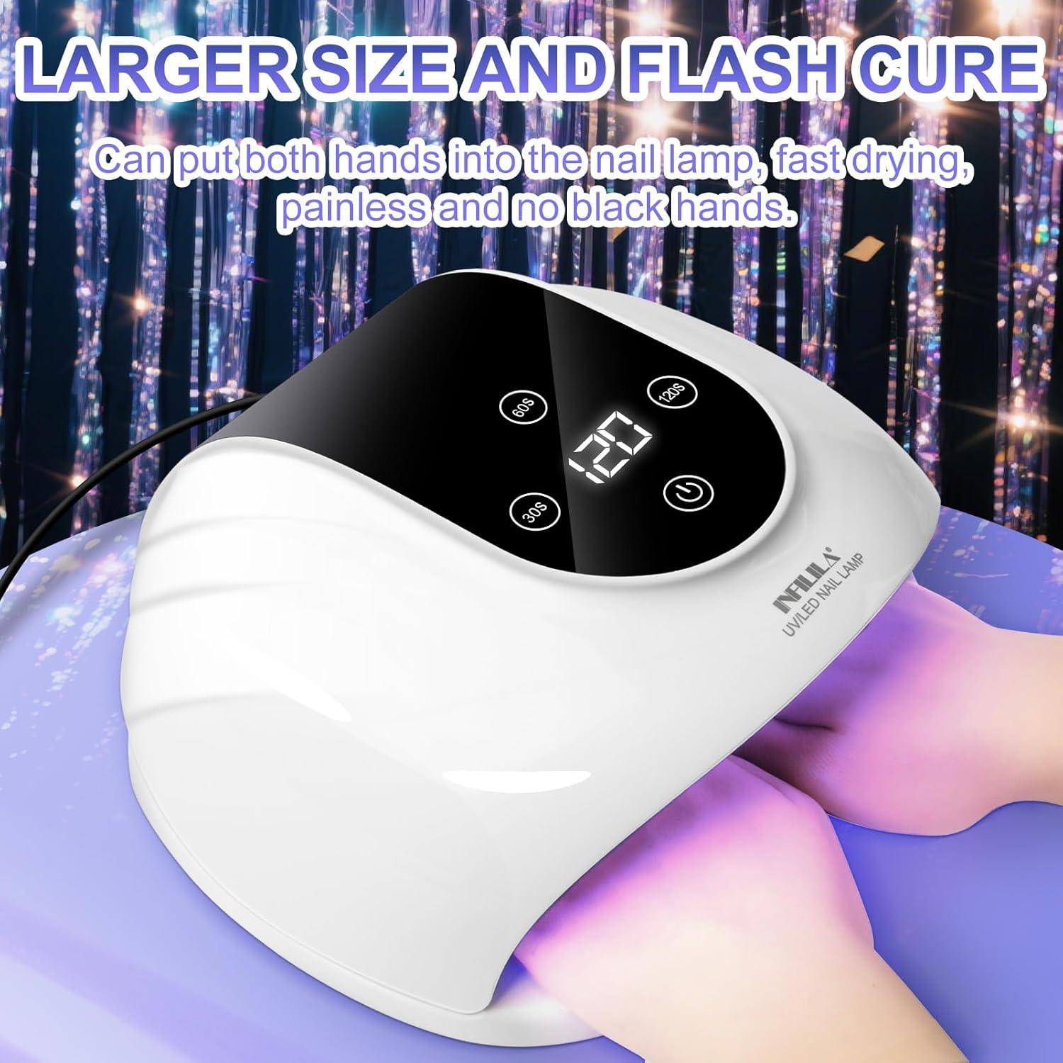 Lámpara UV para Uñas de Gel NXJ INFILILA 268W con 66 LEDs