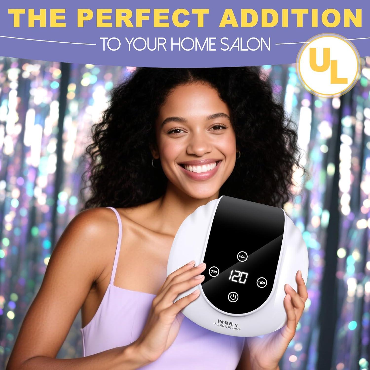 Lámpara UV para Uñas de Gel NXJ INFILILA 268W con 66 LEDs