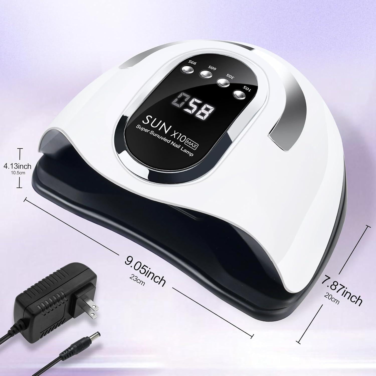 Lámpara UV LED Wisdompark 180W con Sensor Automático y 4 Temporizadores