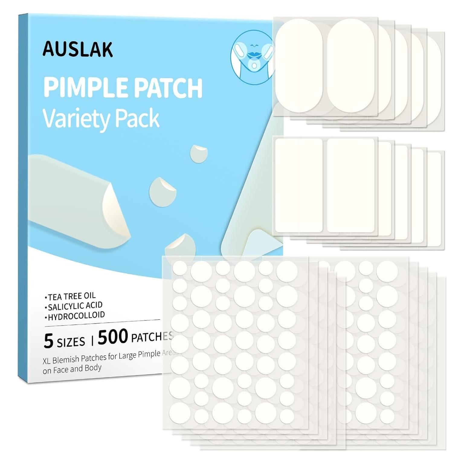 Parches Hidrocoloides AUSLKA para Espinillas - 500 Parches