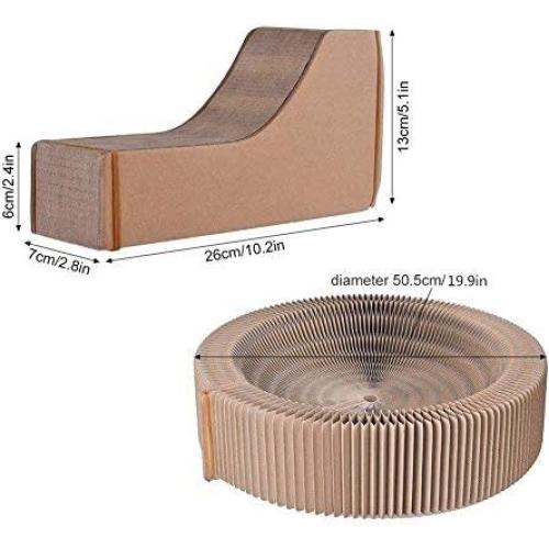 Rascador para Gatos BobbyPet Redondo Plegable 33x19 cm