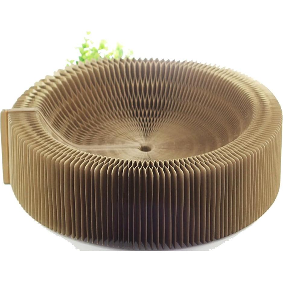 Rascador para Gatos BobbyPet Redondo Plegable 33x19 cm