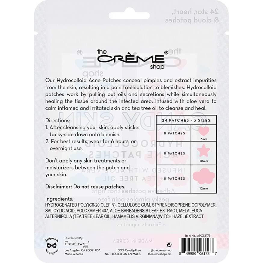 Parches Hidrocoloides para Acné The Crème Shop - 72 Piezas