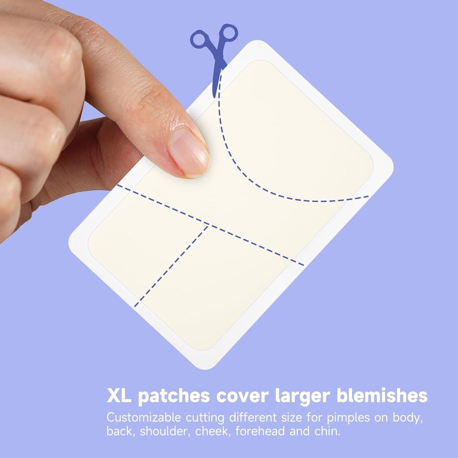 Parches para Granos Dazzlook XL - 8 Unidades con Ácido Salicílico