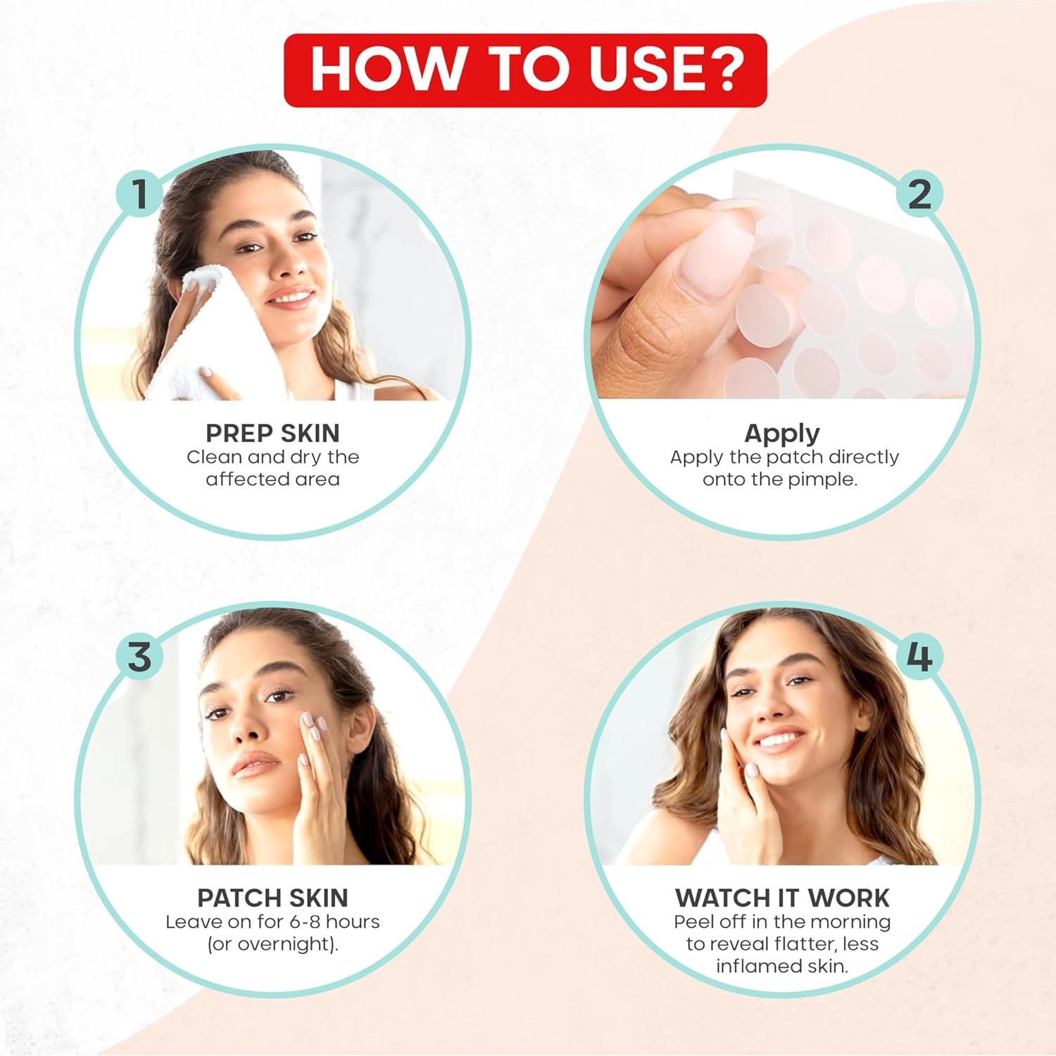 Parches Hidrocoloides SootheRX para Acné - 12x8cm - Vegano