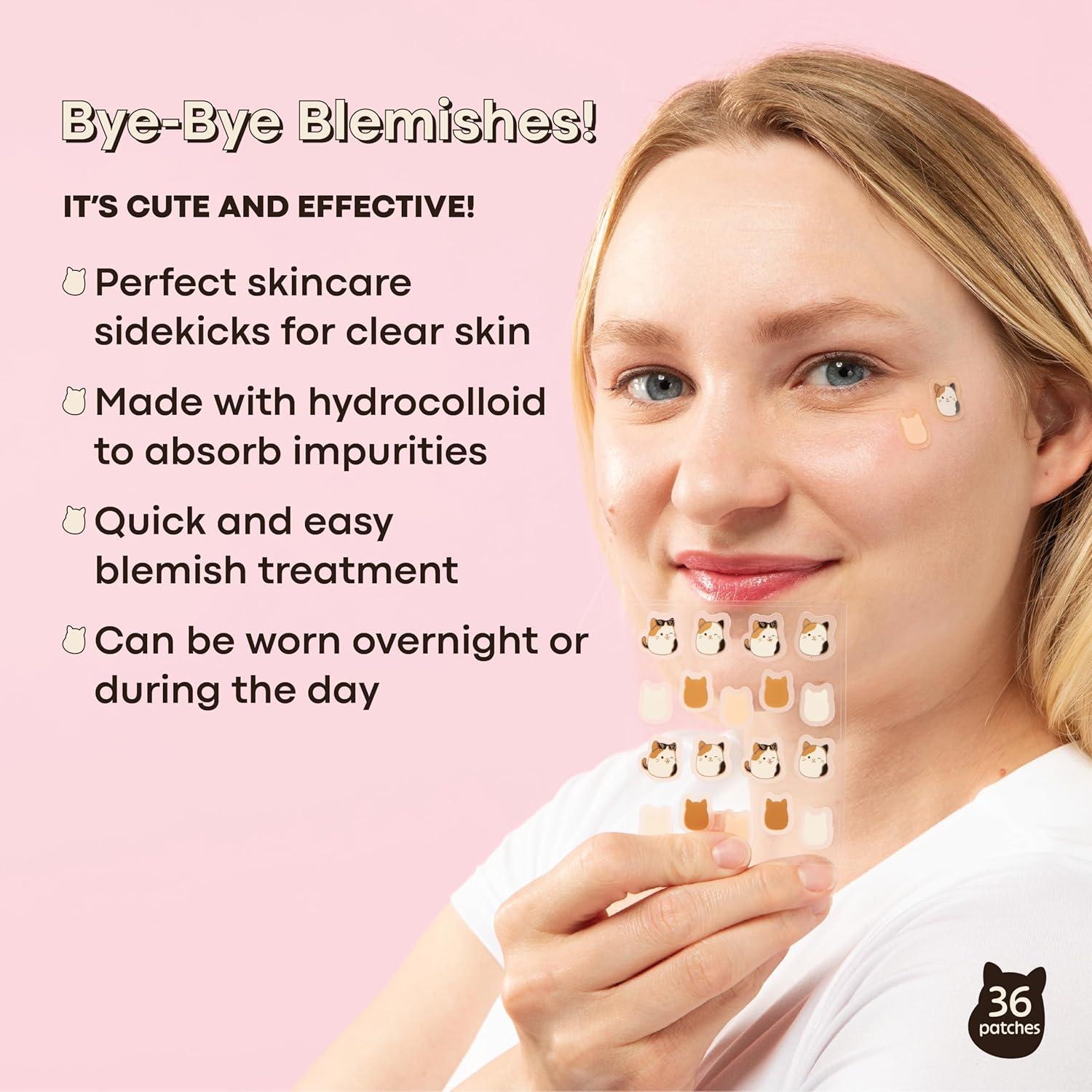 Parches para Imperfecciones Tonymoly x Squishmallows, 36 Unidades