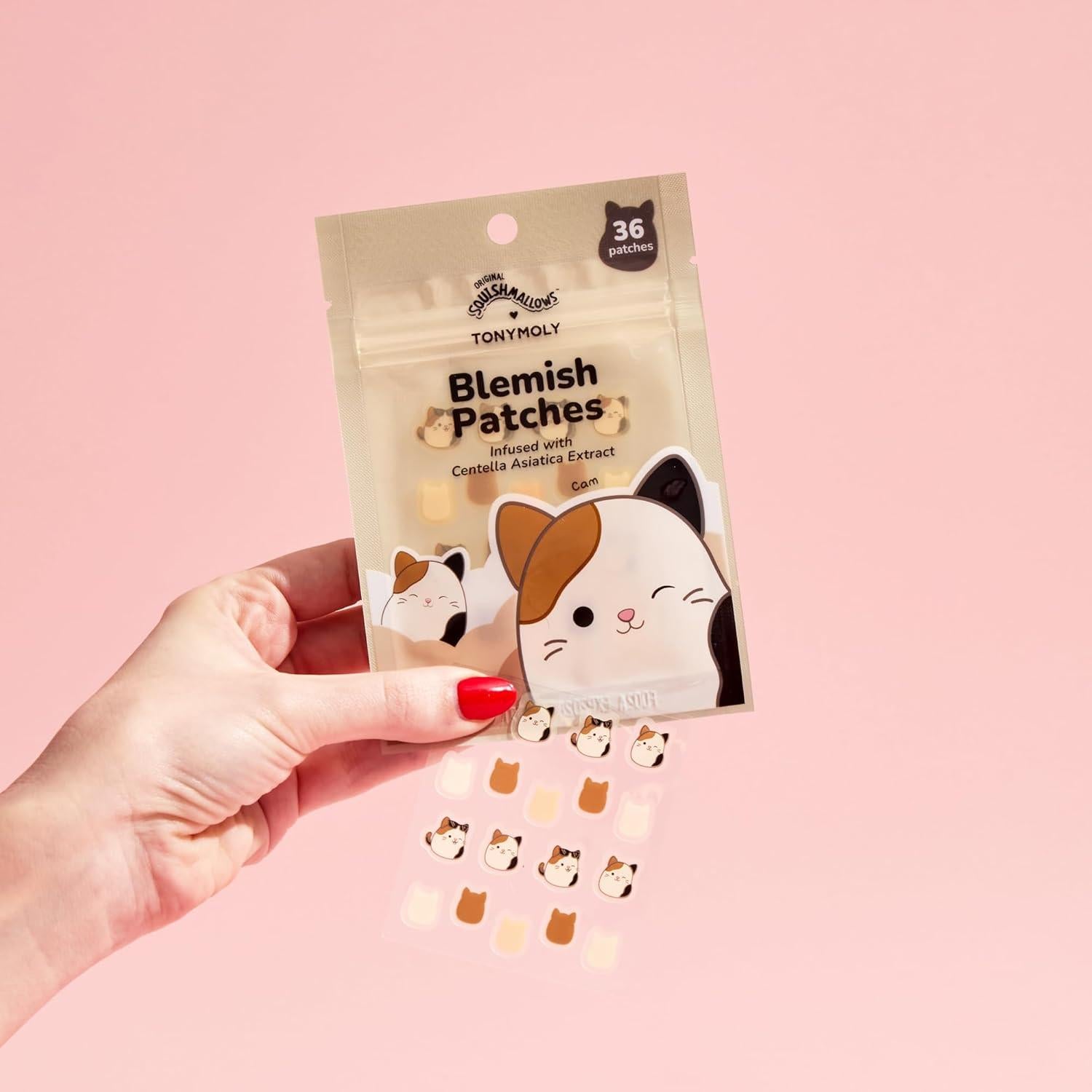Parches para Imperfecciones Tonymoly x Squishmallows, 36 Unidades