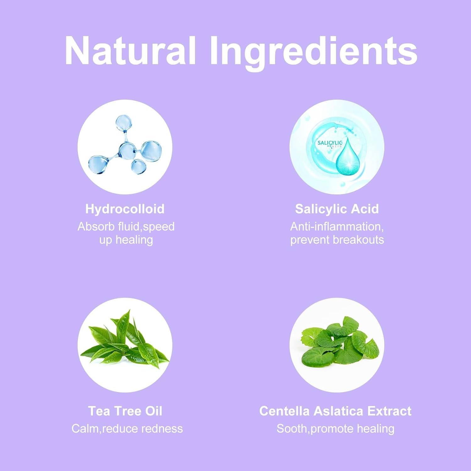 Parche Hidrocoloide para Acné Yorkline - 120 Unidades con Ácido Salicílico