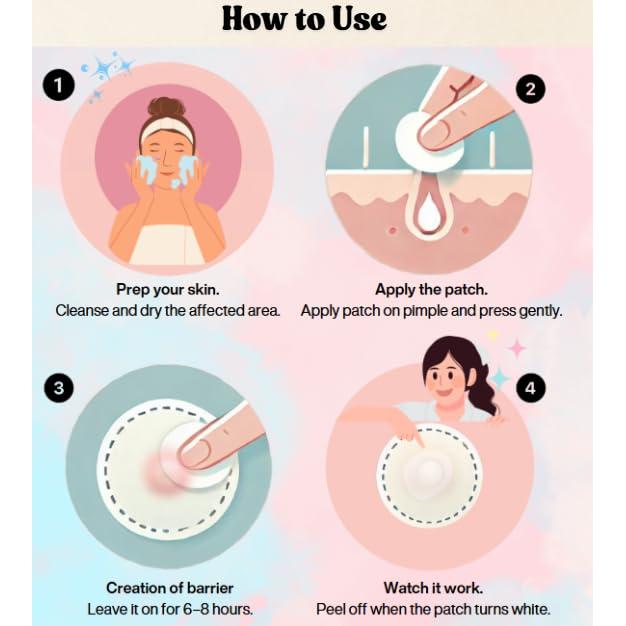 Parches para Granitos SKINSENPAI - 120 Unidades Hidrocoloide